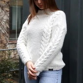 La Mia Angora 50gr Mor El Örgü İpi - L127 - 33801 thumbnail 5