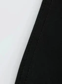 Baskılı Oversize Bisiklet Yaka T-shirt - Siyah - 4
