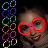 Glow Stick Yuvarlak Parti Gözlüğü 6 Adet thumbnail 2
