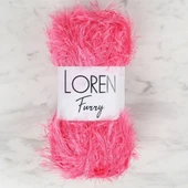 Loren Furry Koyu Pembe El Örgü İpi - RF016 - 34050 thumbnail 1