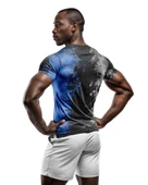 Desenli Antrenman ve Spor Forması, Halı Saha Forması, Nefes Alan Tişört, Yüksek Kalite Gym Tshirt - 2
