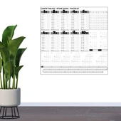 BUFFER® Çarpım Tablosu Ezberleme Manyetik Duvar Stickerı 105 x 100 cm thumbnail 2