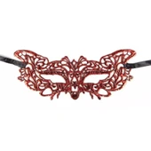 Kırmızı Dantel Masquerade Maskesi 9 No thumbnail 2