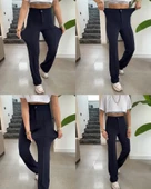 Kadın Yüksek Bel Full Likralı Krep Kumaş Pantolon thumbnail 9