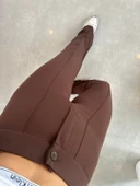 Kadın Yüksek Bel Full Likralı Krep Kumaş Pantolon thumbnail 4