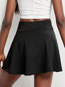 Kadın Yüksek Bel Cepli Sandy Short Etek thumbnail 10