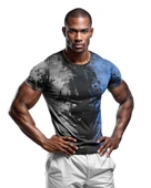 Desenli Antrenman ve Spor Forması, Halı Saha Forması, Nefes Alan Tişört, Yüksek Kalite Gym Tshirt - 1
