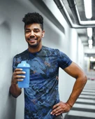 Desenli Antrenman ve Spor Forması, Halı Saha Forması, Nefes Alan Tişört, Yüksek Kalite Gym Tshirt - 4