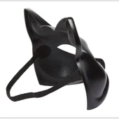 Siyah Renk Lüks Kedi Maskesi thumbnail 3