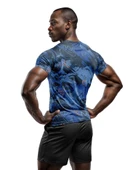 Desenli Antrenman ve Spor Forması, Halı Saha Forması, Nefes Alan Tişört, Yüksek Kalite Gym Tshirt - 2