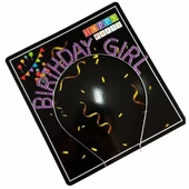 Mor Renk Kristal Taşlı Parlak Birthday Girl Yazılı Taç - 4