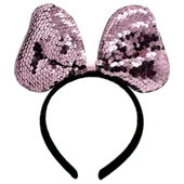 Renk Değiştiren Pullu Fiyonk Parti Tacı Pembe Gümüş thumbnail 1