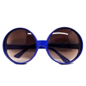 Yuvarlak Yeşilçam 80 li 90 lı Yıllar Parti Gözlüğü Retro Mavi Renk thumbnail 2