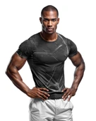 Desenli Antrenman ve Spor Forması, Halı Saha Forması, Nefes Alan Tişört, Yüksek Kalite Gym Tshirt - 1