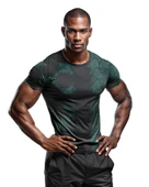 Desenli Antrenman ve Spor Forması, Halı Saha Forması, Nefes Alan Tişört, Yüksek Kalite Gym Tshirt - 1
