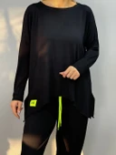 Kadın Iki Iplik Viskon Pamuk Kumaş Arma Detaylı Ikili Takım thumbnail 3