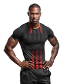 Desenli Antrenman ve Spor Forması, Halı Saha Forması, Nefes Alan Tişört, Yüksek Kalite Gym Tshirt - 4