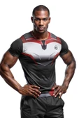 Desenli Antrenman ve Spor Forması, Halı Saha Forması, Nefes Alan Tişört, Yüksek Kalite Gym Tshirt - 1