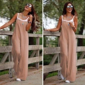 Kadın İp Askılı Atlet Detay Aerobin Salaş Tulum thumbnail 3