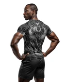 Desenli Antrenman ve Spor Forması, Halı Saha Forması, Nefes Alan Tişört, Yüksek Kalite Gym Tshirt - 2