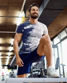 Desenli Antrenman ve Spor Forması, Halı Saha Forması, Nefes Alan Tişört, Yüksek Kalite Gym Tshirt - 3