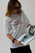 Ön Baskılı Oversize T-Shirt - 1