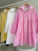 Gömlek Yaka Pileli Elbise 2898 thumbnail 10