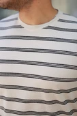 Erkek çizgili Kısa Kollu T-shirt thumbnail 3