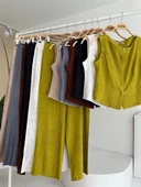 Sıfır Kollu Bluz Batik Desenli Pantolon İkili Takım 10181-08 thumbnail 8