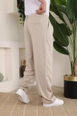 Erkek Beli Lastikli Pileli Baggy Pantolon - 3