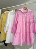 Gömlek Yaka Pileli Elbise 2898 thumbnail 11