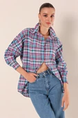 3900 Oversize Uzun Basic Gömlek - A. Kiremit - 4