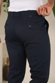 Erkek Casual Slim Fit Cord Desenli Kumaş Pantolon - 3