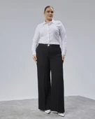 Poly Viscose Full Lycra Beli̇ Lasti̇kli̇ Battal Pantolon - 4