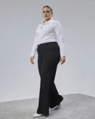 Poly Viscose Full Lycra Beli̇ Lasti̇kli̇ Battal Pantolon - 1