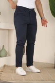 Erkek Casual Slim Fit Cord Desenli Kumaş Pantolon - 2
