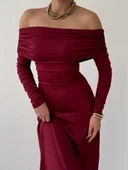 Uras Straplez Elbise thumbnail 5