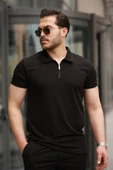 Erkek Yakalı Fermuarlı T-shirt şort Ikili Takım - 3