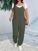 Kadın Askılı Halter Yaka şalvar Tulum - 1