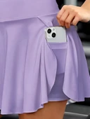 Kadın Yüksek Bel Cepli Sandy Short Etek thumbnail 3