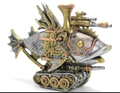 Steampunk Polyester Tasarım Balık Figürü thumbnail 2