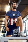 Kaptan Desenli Antrenman, Halı Saha ve Spor Forması, Nefes Alan, Yüksek Kalite Gym Tshirt - 6