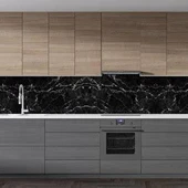 Siyah Mermer Desenli Yapışkanlı Kaplama Kağıdı 5 Metre thumbnail 5