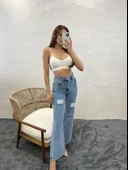6373 DENİM SLIM PALAZZO FIT-MAVİ - 3