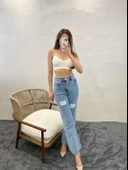 6373 DENİM SLIM PALAZZO FIT-MAVİ - 2