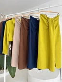 Crop Gömlekli Ve Eteği Büzgülü Tasarım Takım 10195 thumbnail 12