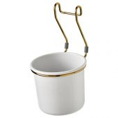 Çatal Kaşıklık Bıçaklık IKEA 14x16 cm Beyaz-Gold Renk Asılabilir - 1