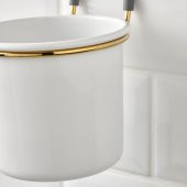 Çatal Kaşıklık Bıçaklık IKEA 14x16 cm Beyaz-Gold Renk Asılabilir - 2