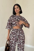 Leopar T-Shirt Ve Pantolon Takım thumbnail 2
