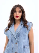 5751 KOT YELEK-MAVİ - 4